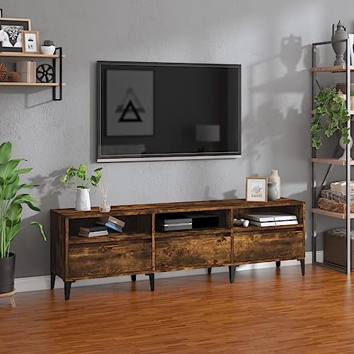 AJJHUUKI TV-Schrank, Raucheiche, 150 x 30 x 44,5 cm, Holz-Möbel, Unterhaltungszentren und TV-Ständer von AJJHUUKI