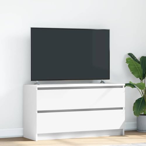 AJJHUUKI TV-Schrank, weiß, 100 x 35 x 54 cm, Holz-Möbel, Unterhaltungszentren und TV-Ständer AJJHUUKI TV-Schrank, weiß, 100 x 35 x 54 cm, Holz-Möbel, Unterhaltungszentren und TV-Ständer von AJJHUUKI