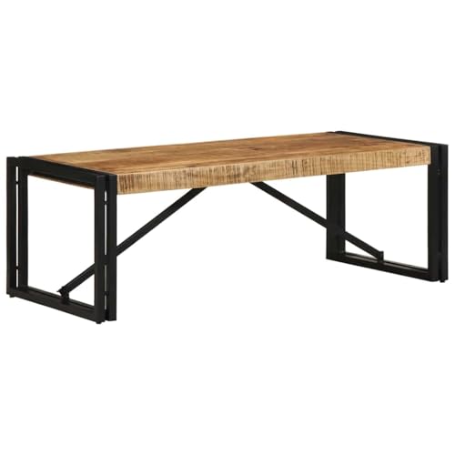 AJJHUUKI Tables-Accent Tables-Coffee Tables-Coffee Table 100x50x35cm Massivholz Rohholz Mango von AJJHUUKI