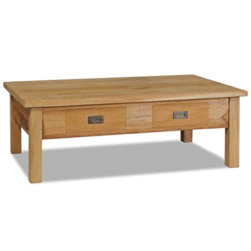 AJJHUUKI Tables-Accent Tables-Coffee Tables-Coffee Table Solid Teak 100x60x35cm von AJJHUUKI