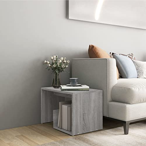 AJJHUUKI Tables-Accent Tables-End Tables-Beistelltisch Grau Sonoma 59x36x38cm Holzwerkstoff AJJHUUKI Tables-Accent Tables-End Tables-Beistelltisch Grau Sonoma 59x36x38cm Holzwerkstoff von AJJHUUKI
