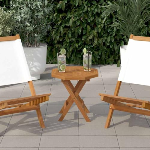 AJJHUUKI Tischplatte 40 x 40 x 2,5 cm, achteckig, Massivholz, Teak-Möbel, Tischzubehör, Tischplatten von AJJHUUKI