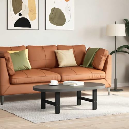 AJJHUUKI Tischzubehör, Tischbeine, Couchtischbeine, Schwarz, 2 Stück, 50 x (30–31) cm, Stahl von AJJHUUKI