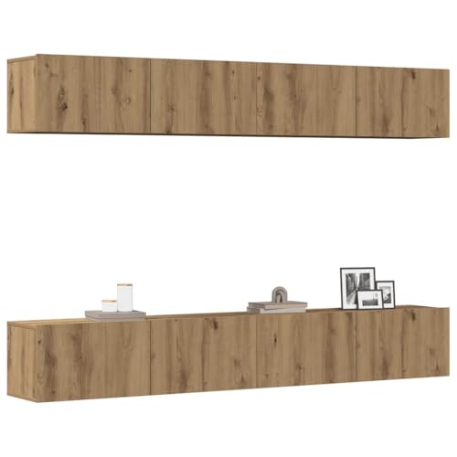 AJJHUUKI Wandmontierte TV-Schränke, 4 Stück, Artisan Eiche, 100 x 30 x 30 cm, Möbel, Unterhaltungszentren und TV-Ständer AJJHUUKI Wandmontierte TV-Schränke, 4 Stück, Artisan Eiche, 100 x 30 x 30 cm, Möbel, Unterhaltungszentren und TV-Ständer von AJJHUUKI