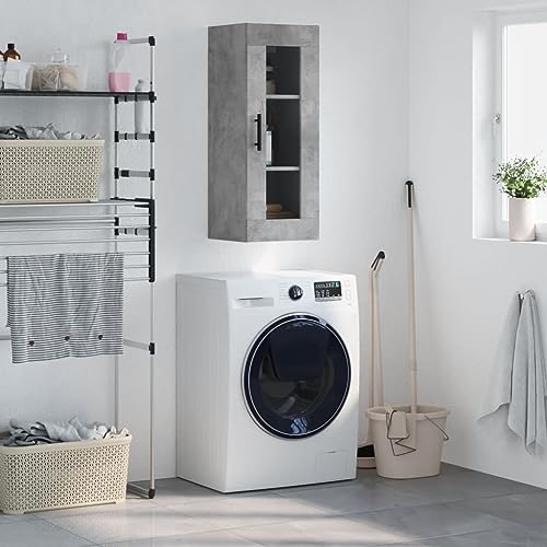 AJJHUUKI Wandschrank, Betongrau, 34,5 x 34 x 90 cm, Möbel, Schränke und Aufbewahrung, Buffets und Sideboards AJJHUUKI Wandschrank, Betongrau, 34,5 x 34 x 90 cm, Möbel, Schränke und Aufbewahrung, Buffets und Sideboards von AJJHUUKI