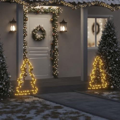 Home Items Weihnachtsbeleuchtung Deko mit Erdspießen Baum 115 LEDs 90cm Anzugmöbel von AJJHUUKI