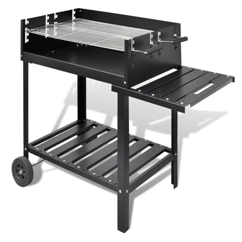 Küchen- und Esszimmer-Küchengeräte, Outdoor-Grills, BBQ-Ständer, Holzkohlegrill, 2 Räder Küchen- und Esszimmer-Küchengeräte, Outdoor-Grills, BBQ-Ständer, Holzkohlegrill, 2 Räder von AJJHUUKI