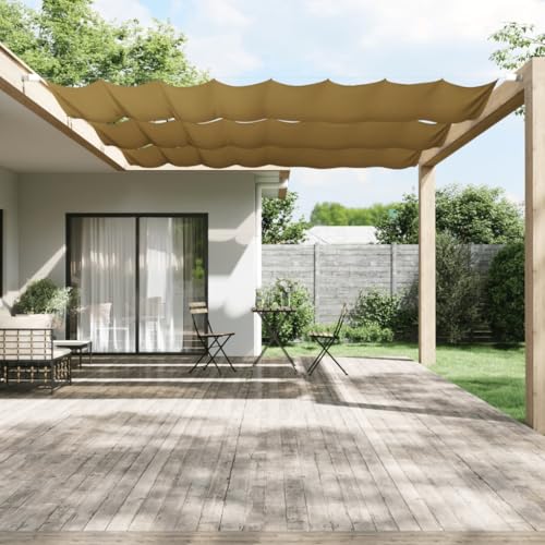 Lawn & Garden-Outdoor-Sonnenschirme und Sonnenschirme, vertikale Markise, Beige, 140 x 800 cm, Oxford-Gewebe Lawn & Garden-Outdoor-Sonnenschirme und Sonnenschirme, vertikale Markise, Beige, 140 x 800 cm, Oxford-Gewebe von AJJHUUKI