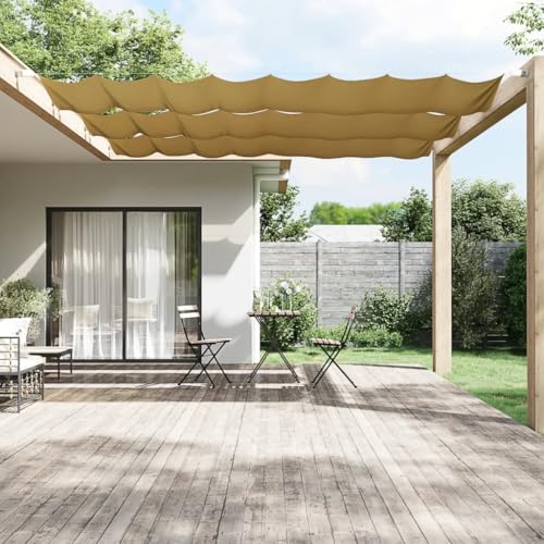 Lawn & Garden-Outdoor-Sonnenschirme und Sonnenschirme, vertikale Markise, Beige, 60 x 420 cm, Oxford-Gewebe Lawn & Garden-Outdoor-Sonnenschirme und Sonnenschirme, vertikale Markise, Beige, 60 x 420 cm, Oxford-Gewebe von AJJHUUKI
