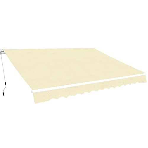 Lawn & Garden-Outdoor Wohn- Fenster- & Türmarkisen Faltmarkise Handbetätigt 400 cm Creme Lawn & Garden-Outdoor Wohn- Fenster- & Türmarkisen Faltmarkise Handbetätigt 400 cm Creme von AJJHUUKI