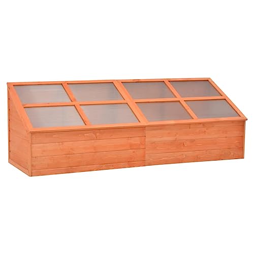 Rasen & Garten Gartenarbeit Gewächshäuser Gewächshaus Holz 180x57x62cm von AJJHUUKI