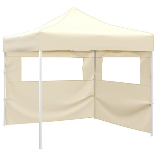 Rasen & Garten - Outdoor Wohnen - Outdoor Strukturen - Vordächer & Pavillons Faltbares Zelt mit 2 Wänden 3x3m Creme Rasen & Garten - Outdoor Wohnen - Outdoor Strukturen - Vordächer & Pavillons Faltbares Zelt mit 2 Wänden 3x3m Creme von AJJHUUKI