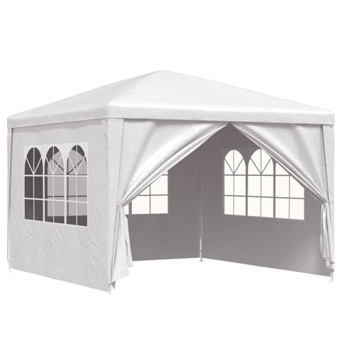 Rasen & Garten Outdoor Wohnen Outdoor Strukturen Vordächer & Pavillons Partyzelt 3x3m Weiß Rasen & Garten Outdoor Wohnen Outdoor Strukturen Vordächer & Pavillons Partyzelt 3x3m Weiß von AJJHUUKI