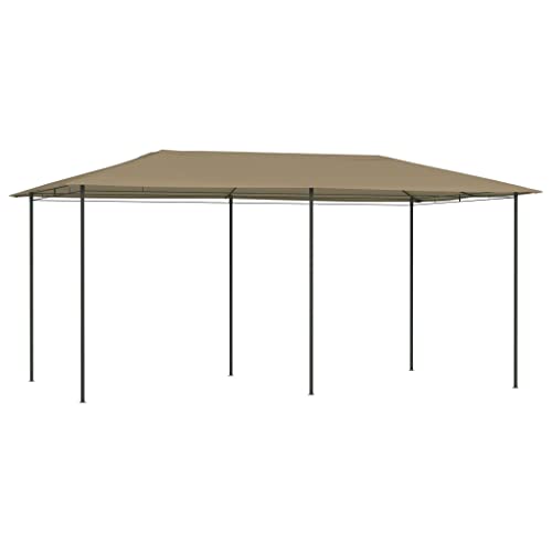 Rasen & Garten - Outdoor Wohnen - Outdoor Strukturen - Vordächer & Pavillons - Pavillon 2,98 x 5,3 x 2,59 m Taupe 160 g/m² von AJJHUUKI