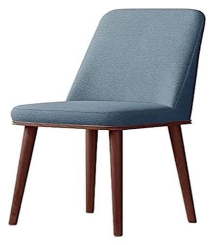 AJKKYFBI Esszimmerstuhl aus Chai-Kunstleder, einfacher Küchenstuhl, bequem, leicht zu reinigen, Computerstuhl mit rutschfester Matte, Stühlen/Blau 1/Größe (Farbe: Blau 2, Größe: Größe) von AJKKYFBI