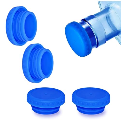 AJMDGW Water Jug Caps 5 Gallon Reusable Silicone - Strong Sealing no Spill Top Lid Cover 55mm Bottles for Outdoor & Kitchen von AJMDGW