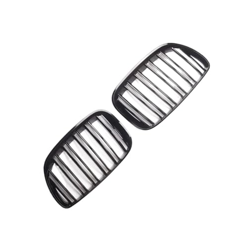 AJOHBM Nebel Lampe Grill Kühlergrillabdeckung Für B&MW X5 E53 X5M 2004–2006 Glänzend Schwarzer Frontstoßstangen-Nierengrill von AJOHBM
