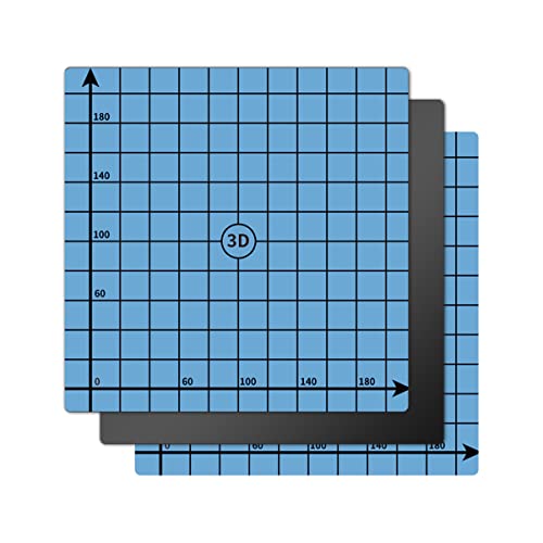 AJOYIB 3 STK Austauschbare Magnetische 3D-Drucker-Bauoberfläche Flexible Heizbettplattform 235 x 235 mm Kompatibel mit Ender 3 und Ender 5 Serie von AJOYIB