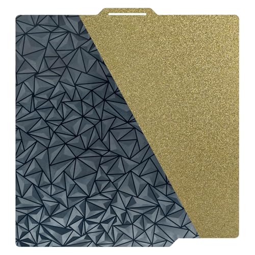 AJOYIB Texturiertes PEI & Glattes PEO (Diamantmuster) Wärmebettplatte Flexibles Druckbett Kompatibel mit Bambu Lab X1C / X1 / X1E / A1 / P1S / P1P von AJOYIB