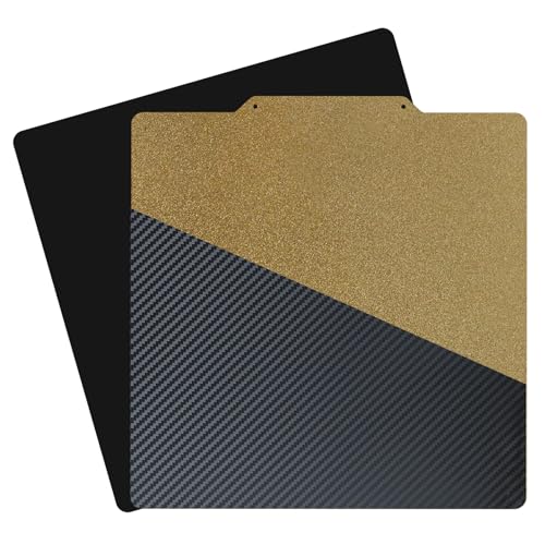 AJOYIB Texturiertes PEI & Glattes PET (Kohlefasermuster) Bauplatte Flexibles Heizbett Kompatibel mit Ender 3 Ender 5 Neptune 3 4 von AJOYIB