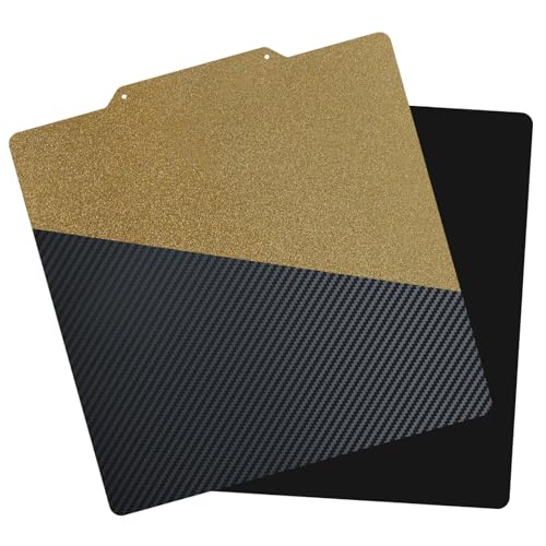 AJOYIB Texturiertes PEI & Glattes PET (Kohlefasermuster) Druckbett Flexible Heizbettplatte Kompatibel mit CR-10, CR-10S Artillery Sidewinder X1 X2 von AJOYIB