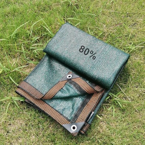 AJTXCSFOQL 80% Schattiernetz Garten Terrassensonnenschutz,2m 3.0m 10m 8m 9m 6m 4m 5m 7m Schattennetz mit ösen,Schattierungsnetz für Pflanzenschutz Gewächshaus Scheune oder Zwinger(2 x 3.0m) von AJTXCSFOQL
