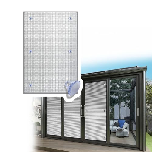 AJTXCSFOQL Rückstandslose Sonnenschutz Folie Alufolie für Dachfenster, Wärmeisolierung Reflektierende Fensterfolie Mit Saugnapf, Sichtschutzfolie Fenster Innen(45cm x 110cm) von AJTXCSFOQL