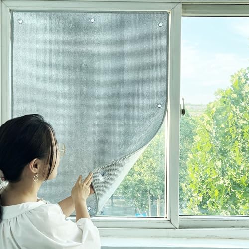 AJTXCSFOQL Sonnenschutzfolie Alufolie für Dachfenster 99% Sichtschutz Fensterfolie Wärmeisolierung Hitzeschutz für Glasfenster Heimbüro Reflektierende Verdunkelungsfolie AJTXCSFOQL Sonnenschutzfolie Alufolie für Dachfenster 99% Sichtschutz Fensterfolie Wärmeisolierung Hitzeschutz für Glasfenster Heimbüro Reflektierende Verdunkelungsfolie von AJTXCSFOQL