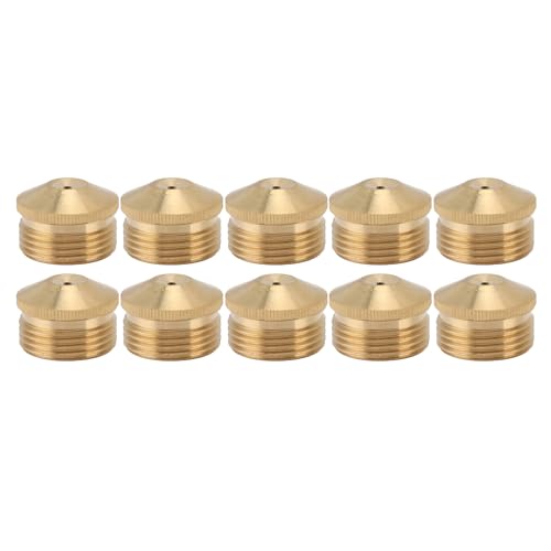 10pcs Messing -Misting -Düsen Nebel Sprinkler Kopf für die Werksstelle Kohlemine Garten Rasenkühlsystem (G1in) von AJUNJIIL