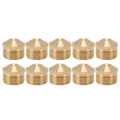 10pcs Messing -Misting -Düsen Nebel Sprinkler Kopf für die Werksstelle Kohlemine Garten Rasenkühlsystem (G3/4in 10,4 cm) von AJUNJIIL