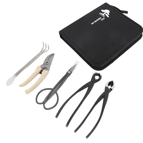 5pcs Bonsai Werkzeugset - Kohlenstoffstahl - Schere, Rake, Cutter, Schere, Zange - Gartengebrauch 5pcs Bonsai Werkzeugset - Kohlenstoffstahl - Schere, Rake, Cutter, Schere, Zange - Gartengebrauch von AJUNJIIL