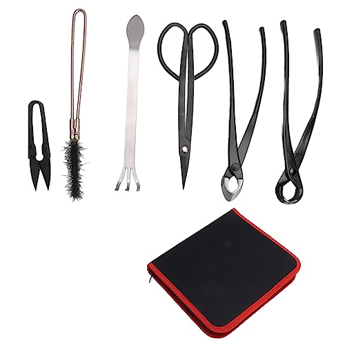 6PCS Sukkulente Pflanzen Werkzeuge Edelstahl Bonsai -Werkzeugset Haltbares Kit -Garten -Schnittwerkzeuge für Home Garden Yard von AJUNJIIL