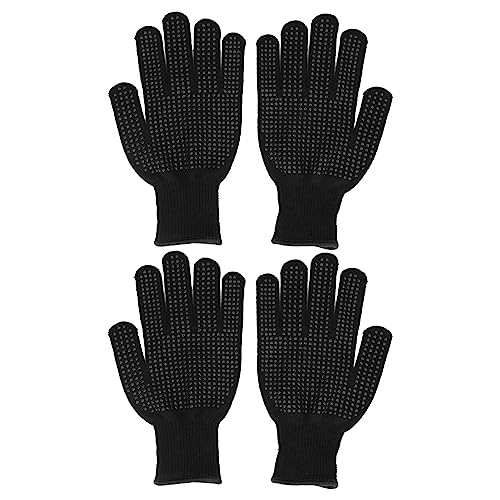 AJUNJIIL 2 Paare schneiden resistente Handschuhe Küchengartensicherheitsschutzbeschaffung für Holzschnitzereien (Schwarz) von AJUNJIIL