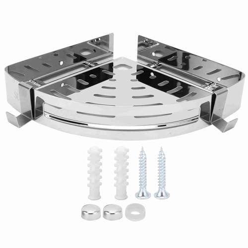AJUNJIIL 304 Edelstahl Eck Regal Dusche Organizer Wand Halter Bad Zubehör für Toiletten küche von AJUNJIIL