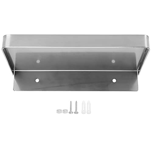 AJUNJIIL Badezimmer Telefon Halter Wand Montage Edelstahl Ablage für Handy Zahnbürsten Gläser, 185x90mm (Gebürstet) von AJUNJIIL