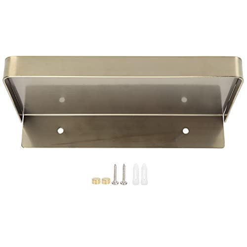 AJUNJIIL Badezimmer Telefon Halter Wand Montage Edelstahl Ablage für Handy Zahnbürsten Gläser, 185x90mm (Gold) von AJUNJIIL