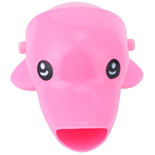 AJUNJIIL Cartoon Wasserhahn Extender Süßes Wasserdüse Extender für Kinder Händewaschmittel (Rosa) von AJUNJIIL