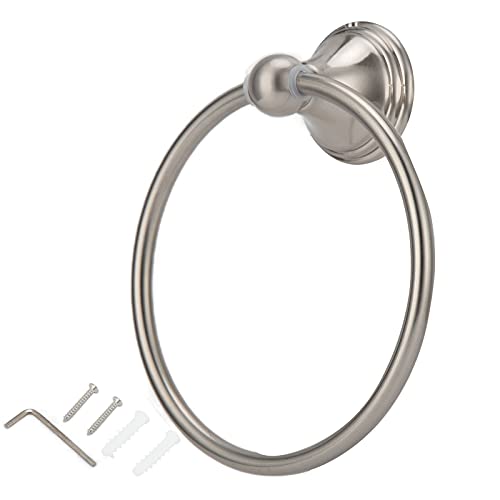 AJUNJIIL Edelstahl -Handtuchhalterhalter Badezimmer Hardware Rack Wallmounted Handtuchregal (893 gebürstetes Handtuchring) von AJUNJIIL