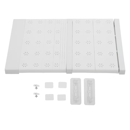 AJUNJIIL Erweiterbare Schrankregale Einstellbare Länge Platz sparen Einziehbares Dividerregal -Lagerschrank Schrank Schrank Badezimmer Schlafzimmer (41-52 cm/16,5-20,5 Zoll Länge) von AJUNJIIL