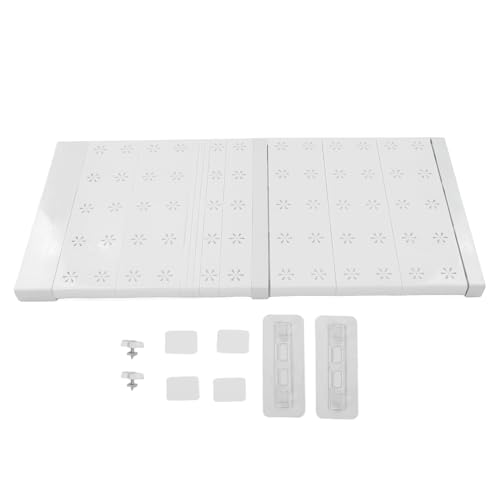 AJUNJIIL Erweiterbare Schrankregale Einstellbare Länge Platz sparen Einziehbares Dividerregal -Lagerschrank Schrank Schrank Badezimmer Schlafzimmer (51–72 cm/20,1-28,3 Zoll Länge) von AJUNJIIL