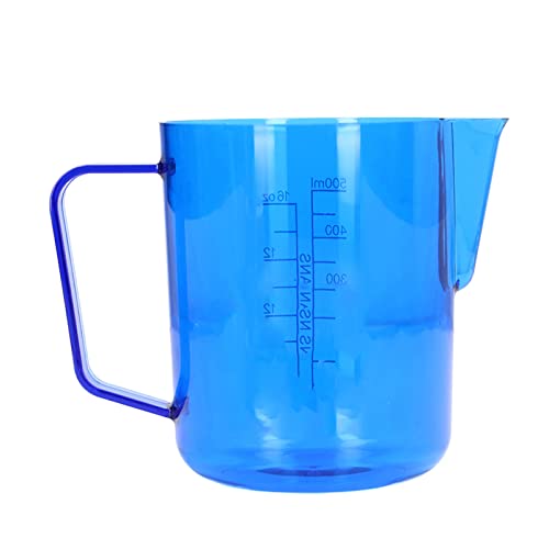 AJUNJIIL Für Acryl, 600ml Kaffee-Pitcher-Tasse mit Adler-Mund-Wasser-Outlet, Anti-Break, zum Aufschäumen (Blau) von AJUNJIIL