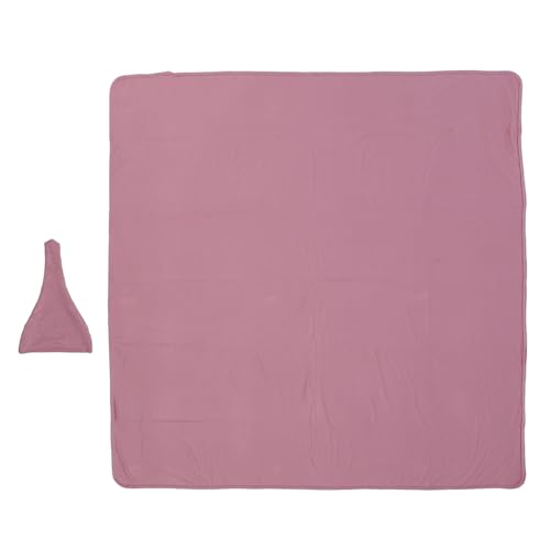 AJUNJIIL Für Baby, für Swaddle Empfangsdecke mit Hut, weich haut freundlich, einfarbig, dehnbar, neugeboren, Wicket Decke Hut Set von AJUNJIIL