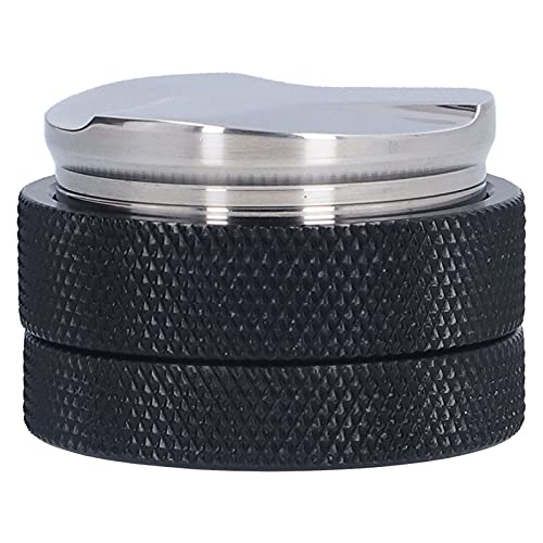AJUNJIIL Für Edelstahl für schwarze Kaffeemanmel - Doppelkaffee -Kaffee -Distributor für Heim- und Café -Shop (58 mm) von AJUNJIIL