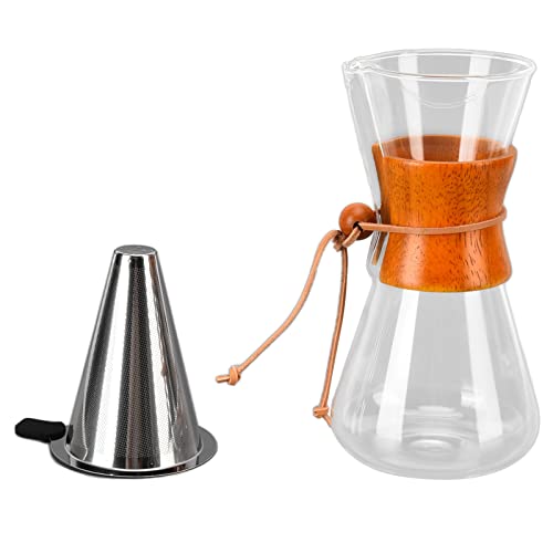 AJUNJIIL Für den Kaffee -Dripper, 550 ml klassisches hitzebeständiges Glas, für Home Office Café Shop AJUNJIIL Für den Kaffee -Dripper, 550 ml klassisches hitzebeständiges Glas, für Home Office Café Shop von AJUNJIIL