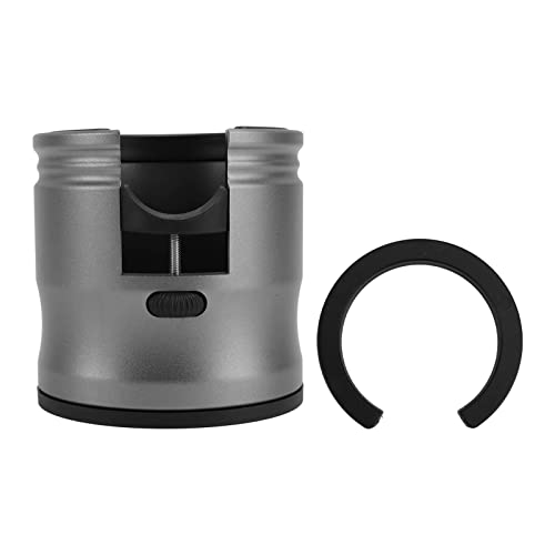 AJUNJIIL Für die Aluminiumlegierung für den Kaffeestampferhalter rund einstellbare universelle Verhindern für das Heimcafé (Schwarz) von AJUNJIIL