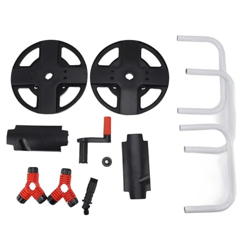 AJUNJIIL Gartenschlauch -Rollenwagen tragbare Abs Wasserschlauchhalter Lagerregal für Außenwagen Waschen Schwarz AJUNJIIL Gartenschlauch -Rollenwagen tragbare Abs Wasserschlauchhalter Lagerregal für Außenwagen Waschen Schwarz von AJUNJIIL