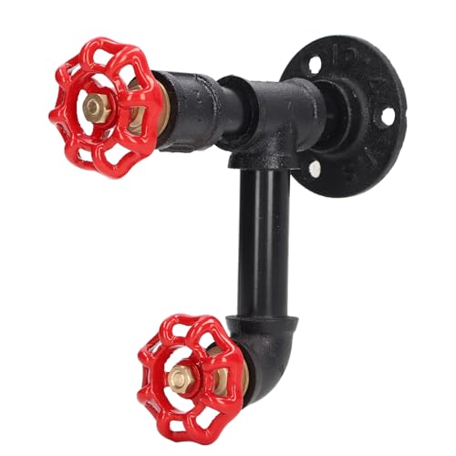 AJUNJIIL Industrielle Rohrschatz -Haken -Rack Rustikalhalterhalter für Zuhause und Büro (C Typ) von AJUNJIIL
