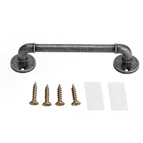AJUNJIIL Torzuggriff Zinklegierung Retro Runde Basismöbel Hardware für Türschubladenschrankschrankschrank Schrank (Antique Silver) von AJUNJIIL