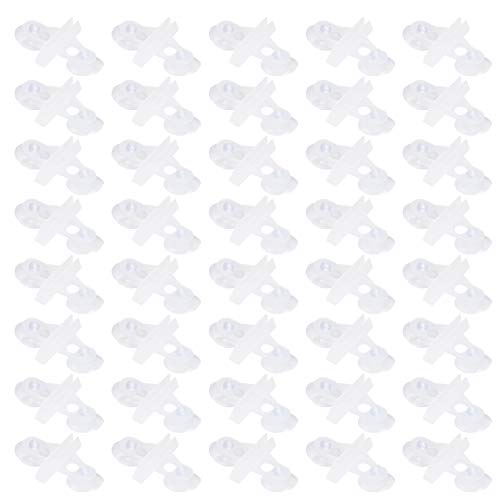 Aquarium Fish Tank Divider unterstützt Clip Praktischer Separator -Clip ausgezeichnet für Zuchtszenen Weiß/Schwarz 40pcs (Weiß) von AJUNJIIL