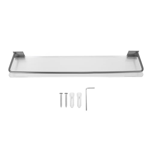 Badezimmer Wandregal Organizer Rack Multi Purpose Space Aluminium für Badezimmer Küchen Schlafzimmer (Grau) von AJUNJIIL